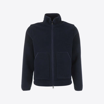 Cardigan donkerblauw fleece