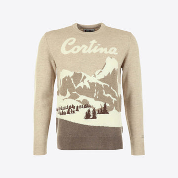Pull beige Cortina