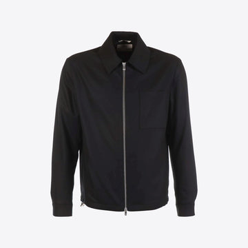 Hemd zwart zip