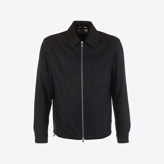 Hemd zwart zip