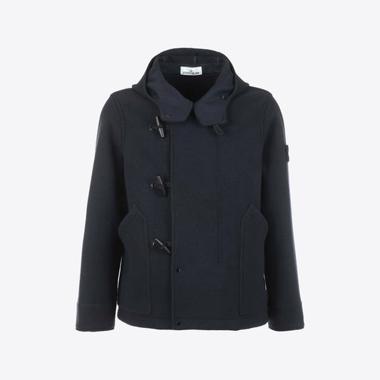Jas donkerblauw wol