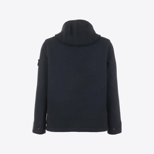 Jas donkerblauw wol