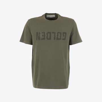 T-shirt kaki washed