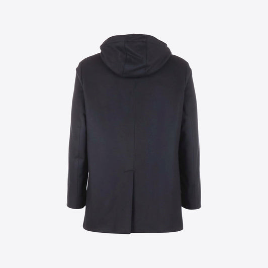 Jas donkerblauw wol