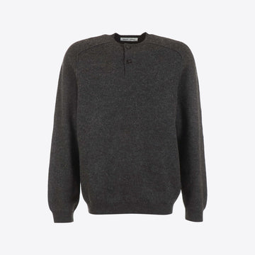 Pull donkergrijs knopen
