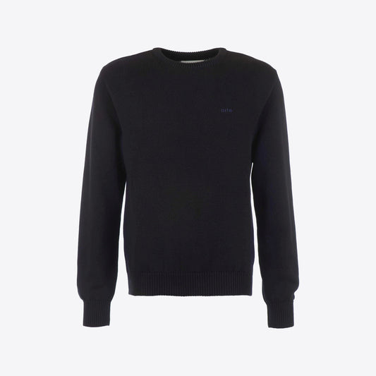 Pull zwart mauve  side fade knit