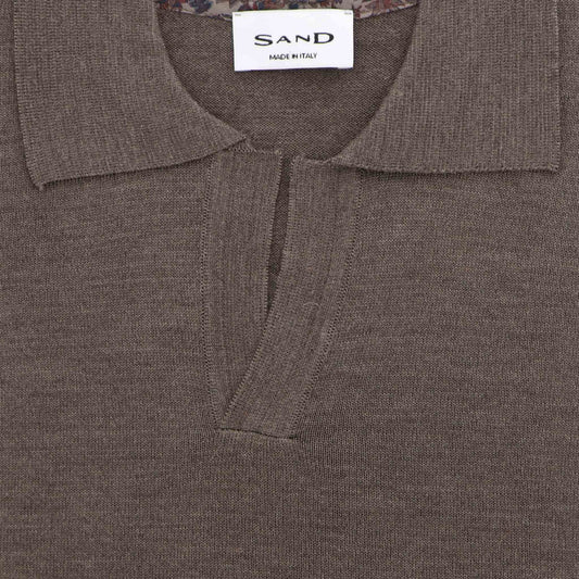 Polo taupe merinos