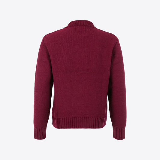 Cardigan bordeaux rits