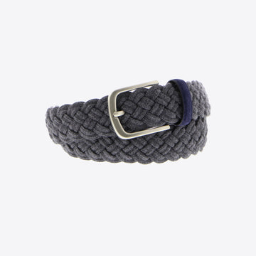 Riem blauw tressée wol