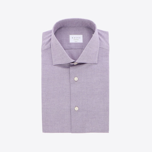 Hemd mauve melange