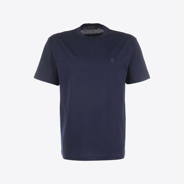 T-shirt donkerblauw crest