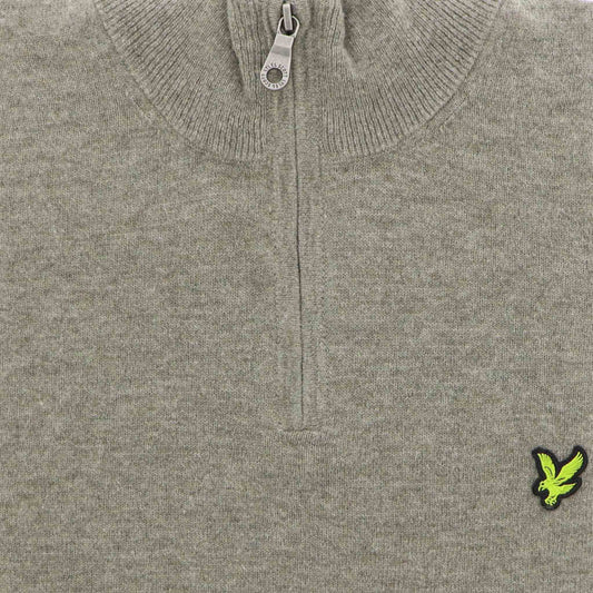 Pull beige zip