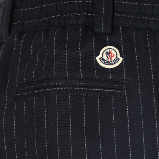 Broek donkerblauw streep