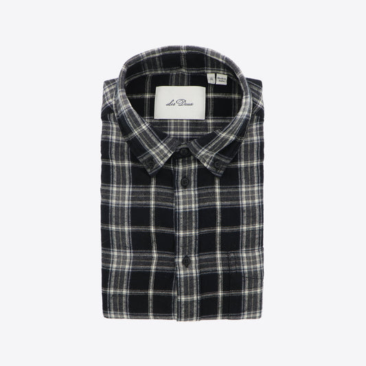 Hemd zwart ruit flannel