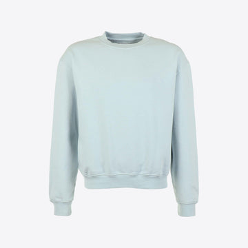 Sweater lichtblauw logo rug