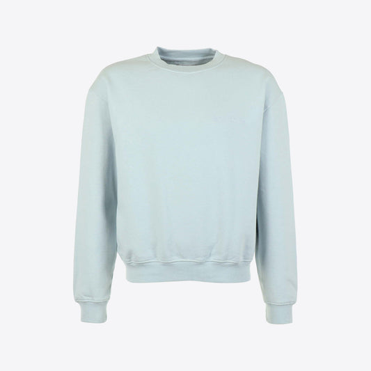 Sweater lichtblauw logo rug