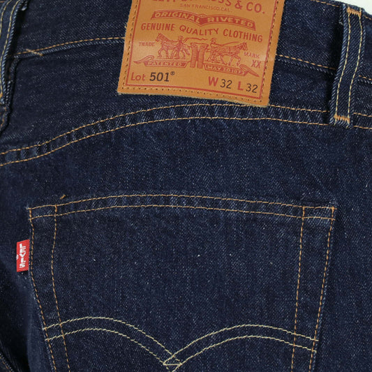 Jeans donkerblauw 501