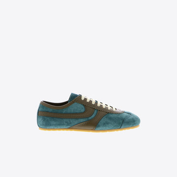 Sneakers turquoise daim