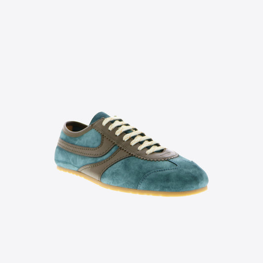 Sneakers turquoise daim