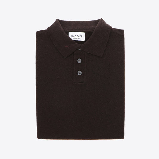 Polo bruin lamswol