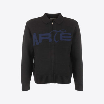 Cardigan zwart rits