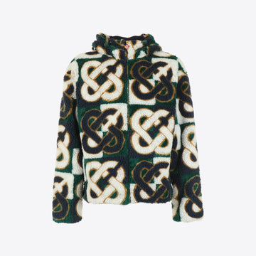 Jas donkergroen fleece