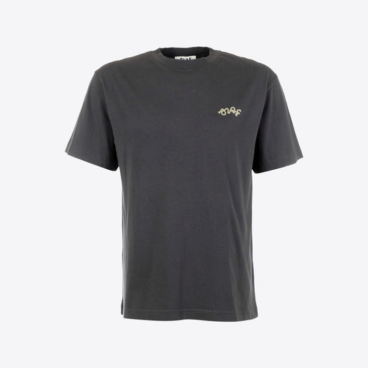 T-shirt donkergrijs logo rug  Lasso