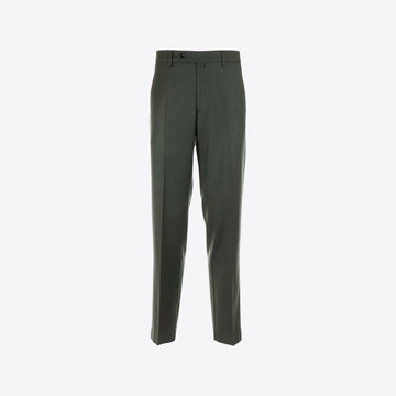 Broek donkergroen loose