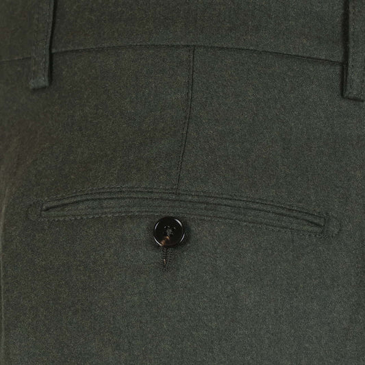 Broek donkergroen loose