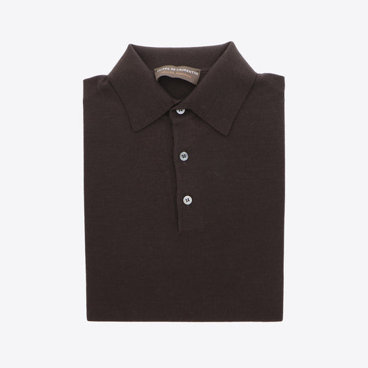 Polo bruin  zijde-cashmere
