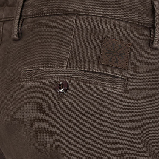 Broek bruin  katoen Bobby