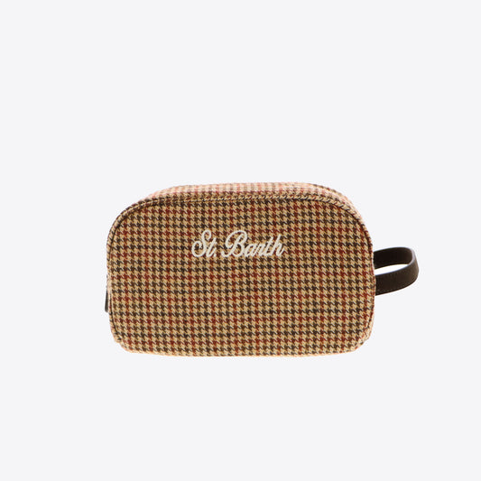 Tas beige pied de poule