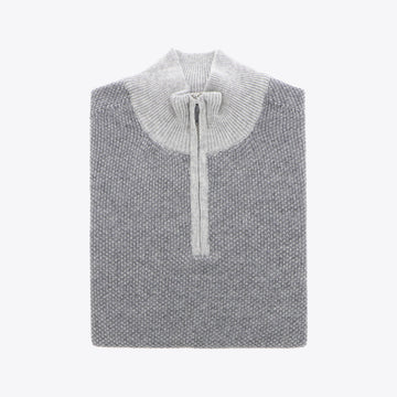 Pull grijs fantasie zip  Ibro R