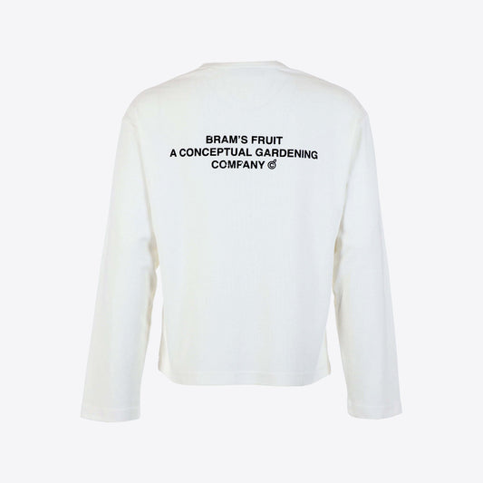 T-shirt ecru structuur