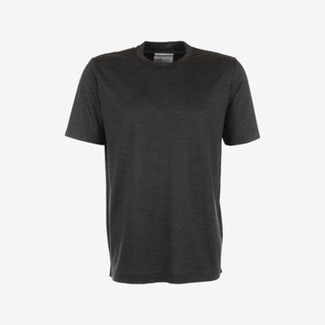 T-shirt donkergrijs wol