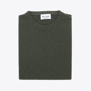 Pull groen lamswol