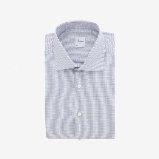 Hemd blauw structuur