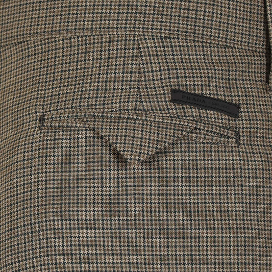 Broek bruin  ruit
