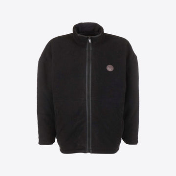 Jas zwart fleece omkeerbaar