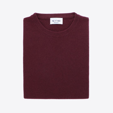 Pull bordeaux lamswol