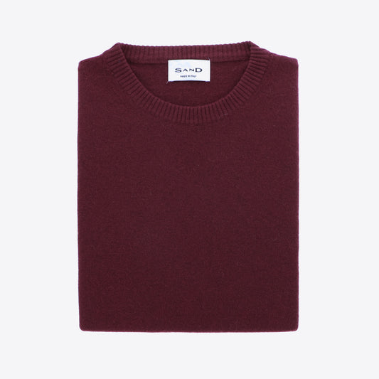 Pull bordeaux lamswol
