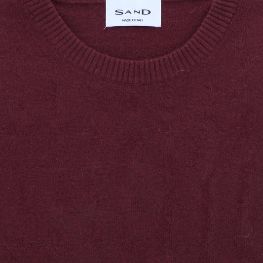 Pull bordeaux lamswol
