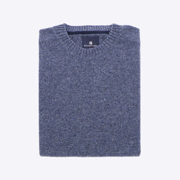 Pull blauw melange