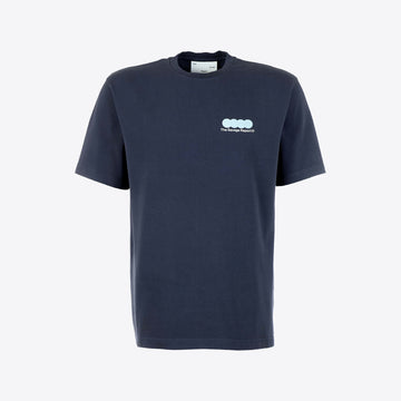 T-shirt donkerblauw print rug  12 Dots tee