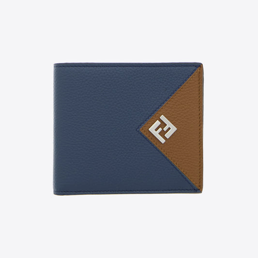 Portefeuille bruin  blauw