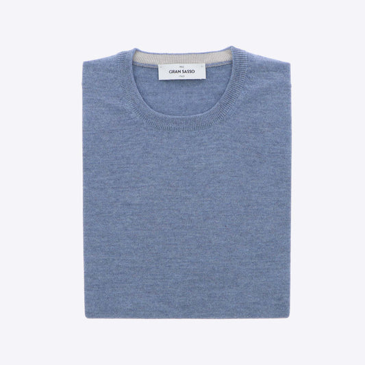 Pull lichtblauw merinos
