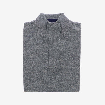 Pull donkergrijs melange
