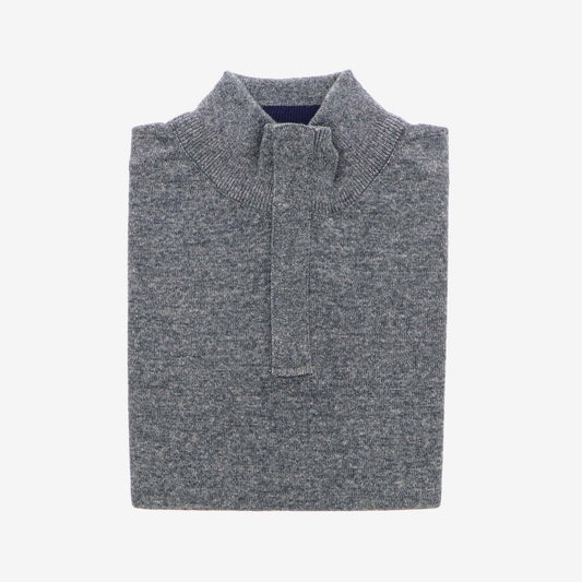 Pull donkergrijs melange