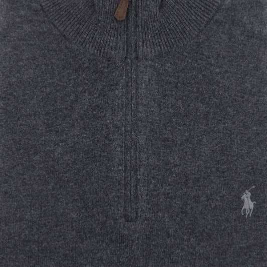 Pull donkergrijs lamswol