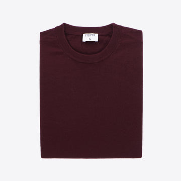 Pull bordeaux merinos